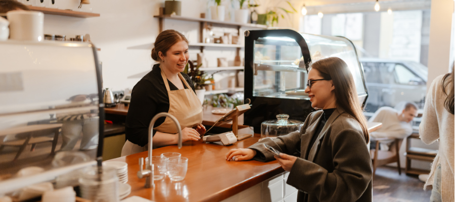 Travel therapist at local coffee shop