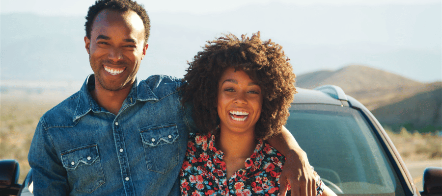 Travel therapist with partner on vacation