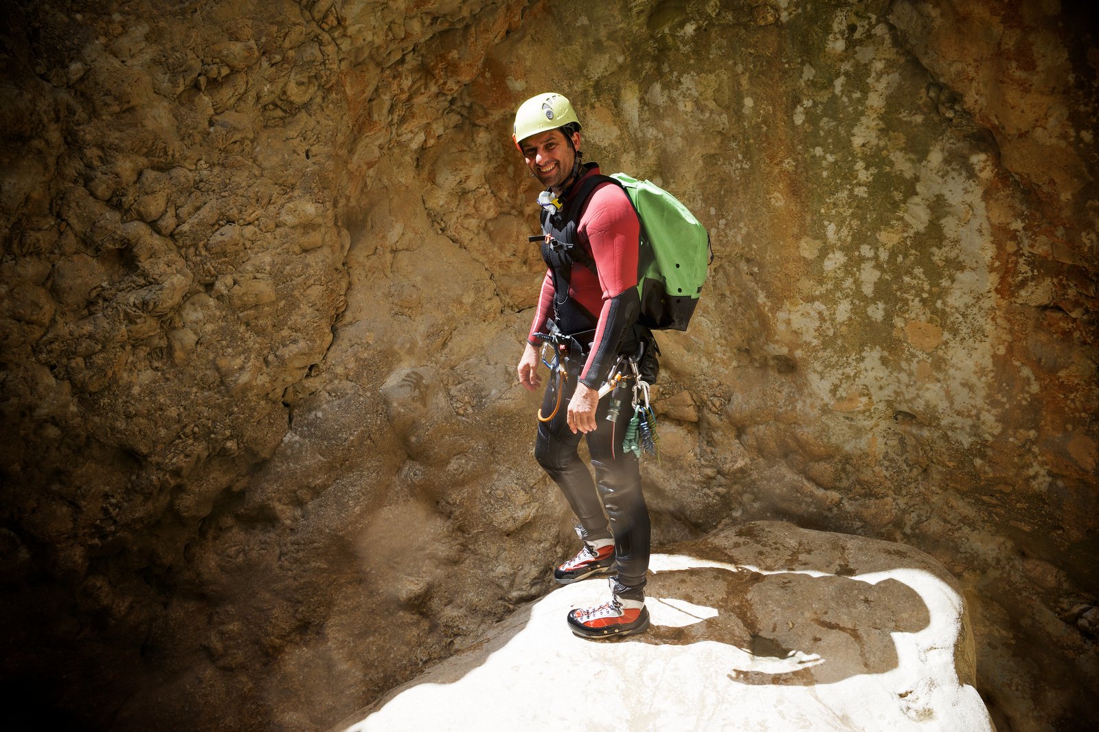 bigstock-Canyoning-in-Oscuros-del-Balce-236412574