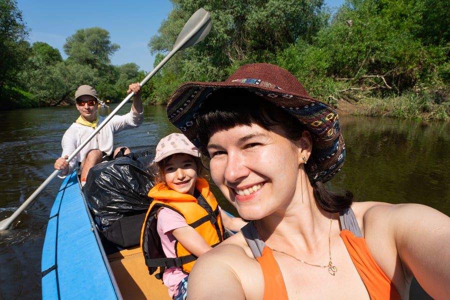 Family on a travel therapy assignment making memories