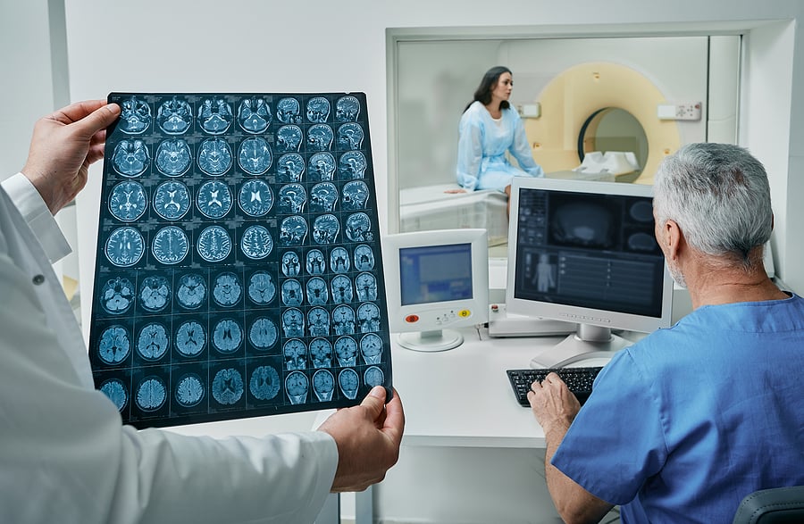 bigstock-Radiographers-Analyzing-Result-460607959