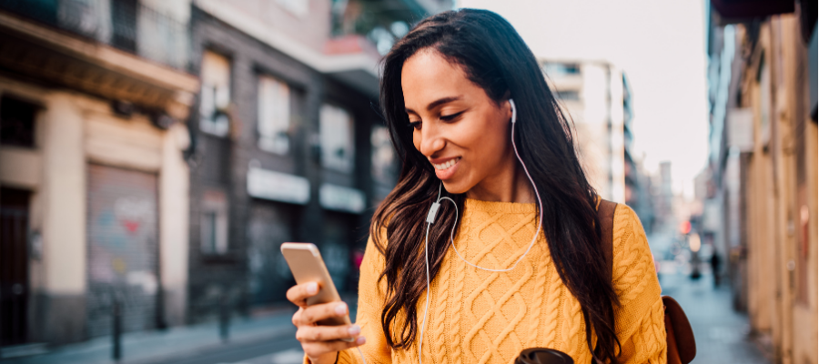 traveler using phone