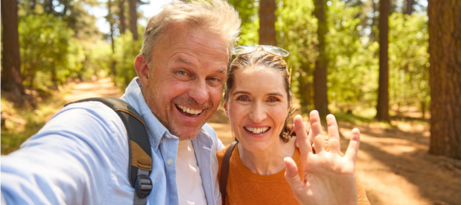 travelers on hike